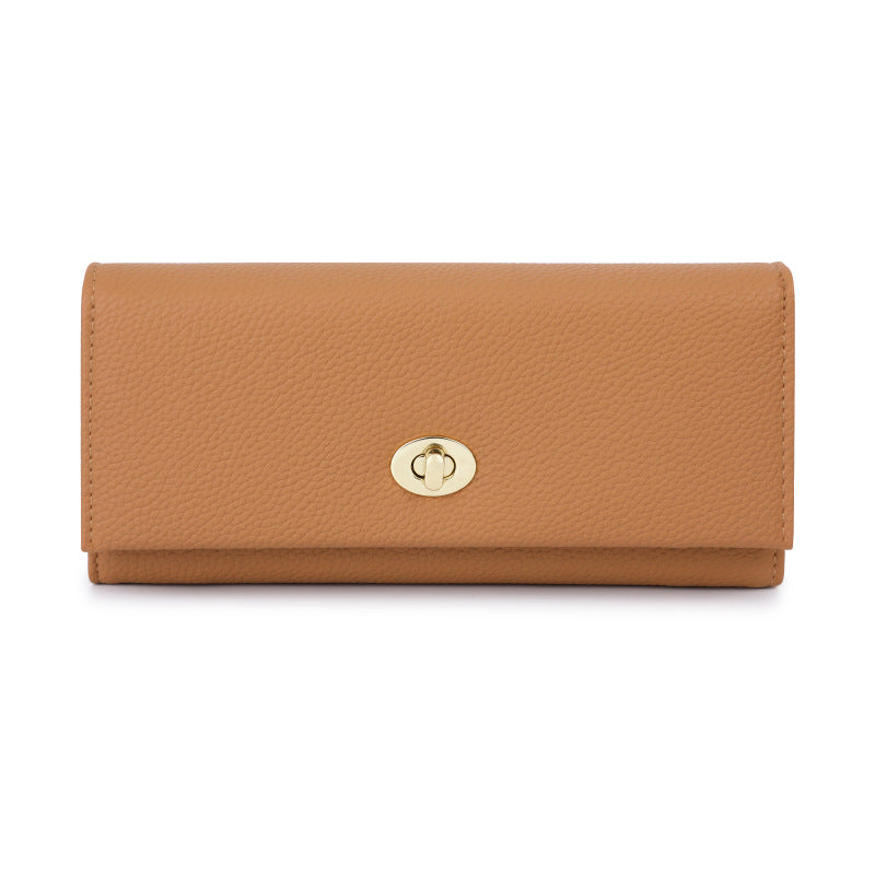 Women's Lychee Pattern Classic Elegant City Three Ladies Wallets