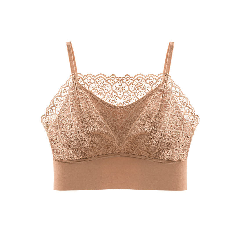 Women's Back Underwear Lace Inner Match Chest Tanks Camis