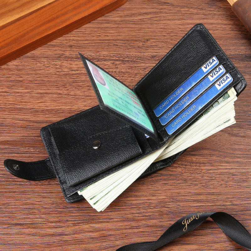 Versatile Men's Retro Large Capacity Leather Men's Wallet