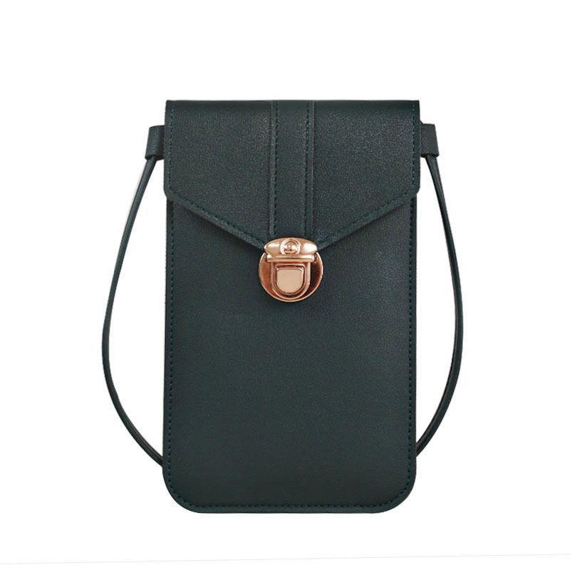 Female Mini Simple Transparent Touch Screen Bags
