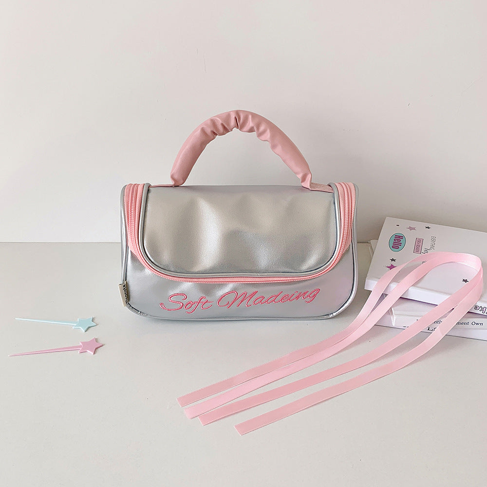 Style Simple Portable Large Capacity Storage Toiletry Waterproof Cosmetic Bags