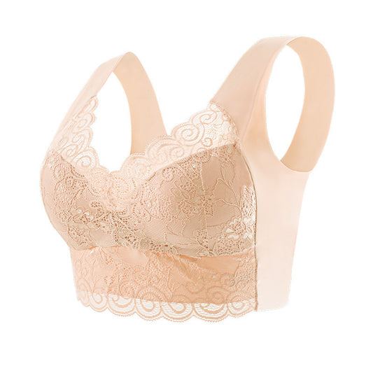 Lace Chest Wrap Underwear Fixed Integrated Cup Everyday Bras