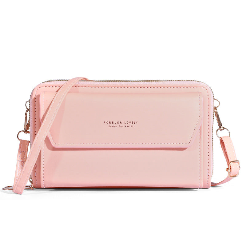 Women's Korean Large Capacity Mobile Long Clutch Phone Bags