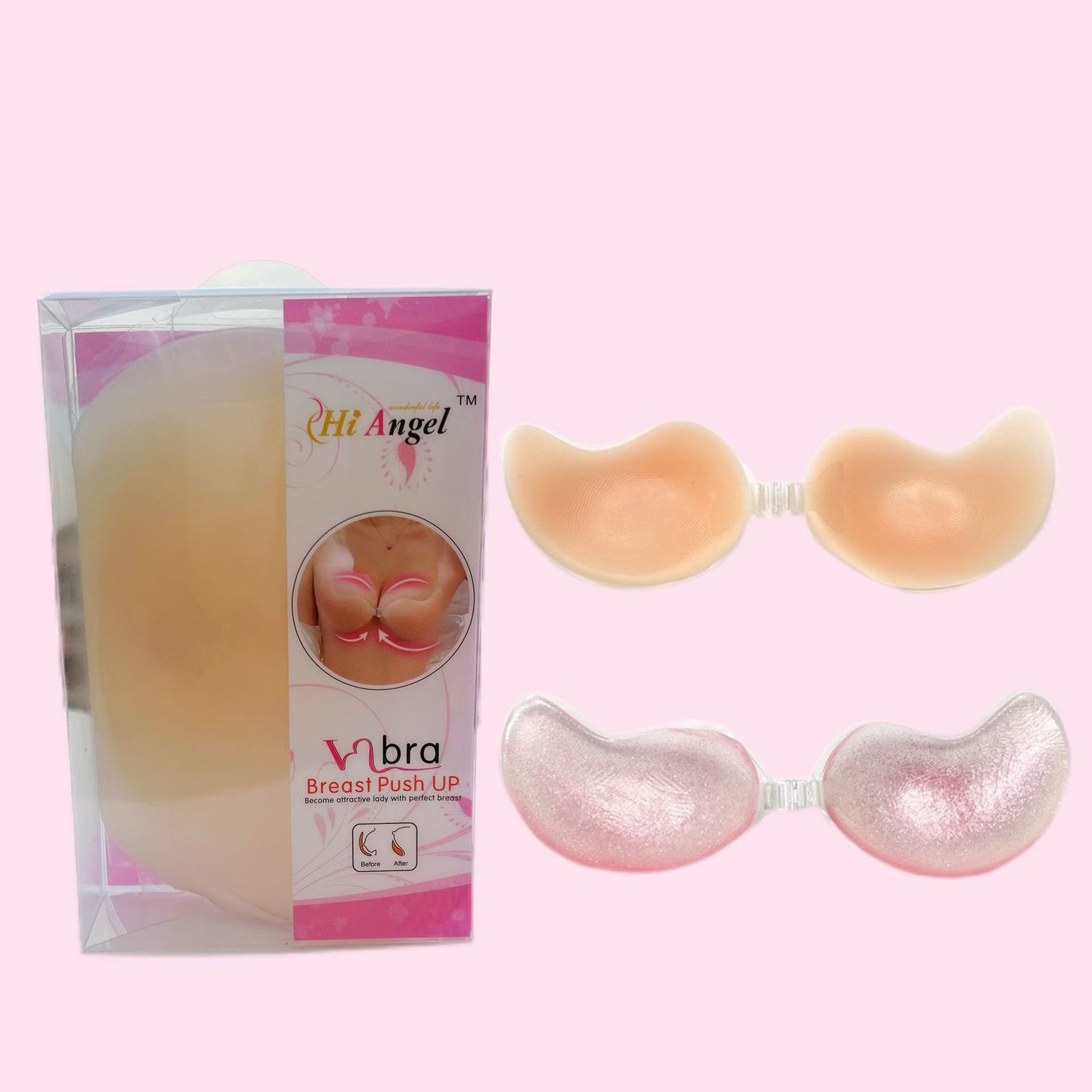 Push Up Strapless Acrylic Powder Skin Color Style Mango Bras