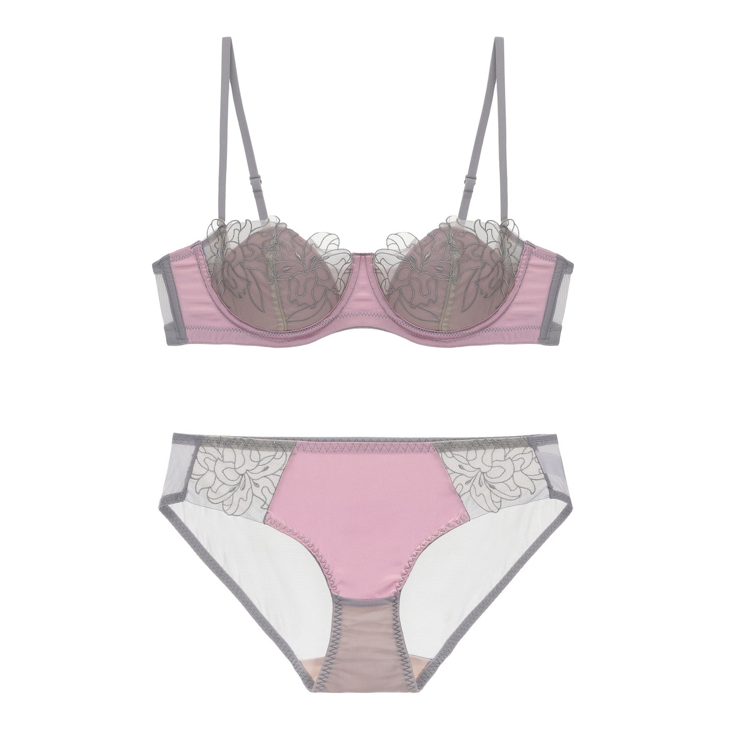 Women's French Embroidery Lace Underwear Breathable Soft Bras