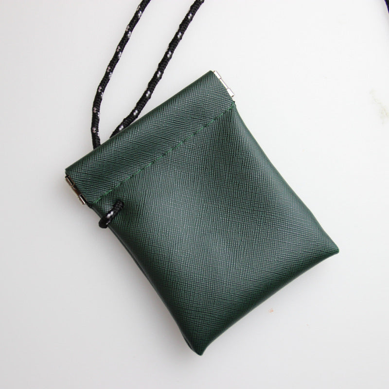 Women's & Men's & Halter Earphone Storage Leather Novelty Coin Purses