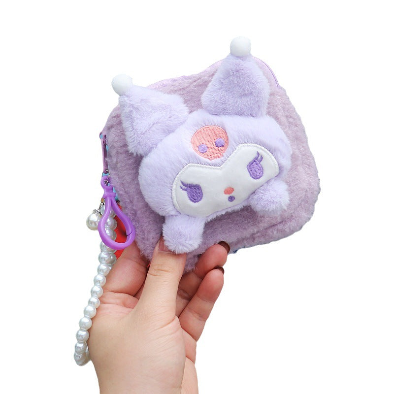 Women's Cute Sanitary Pads Zipper Storage Bead Coin Purses