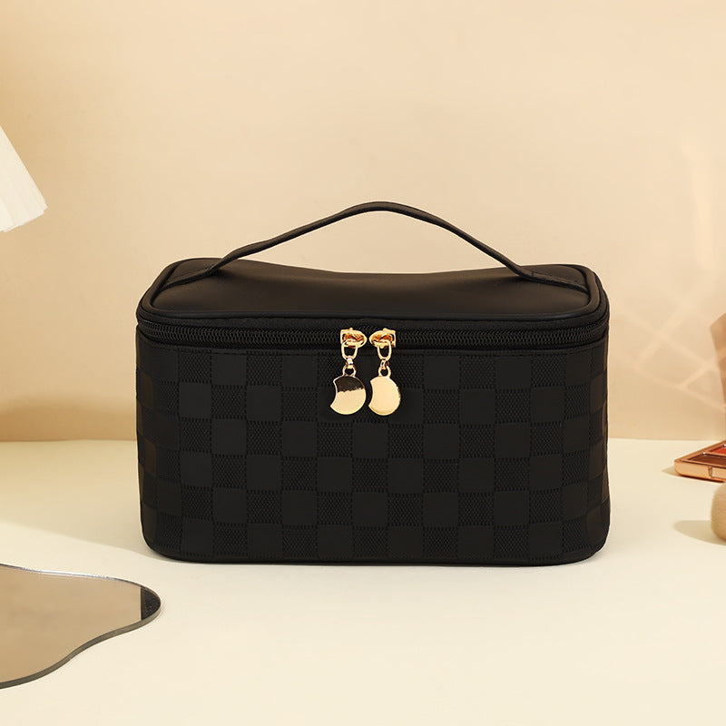 Women's High-grade Chessboard Storage Waterproof Portable Makeup Bag
