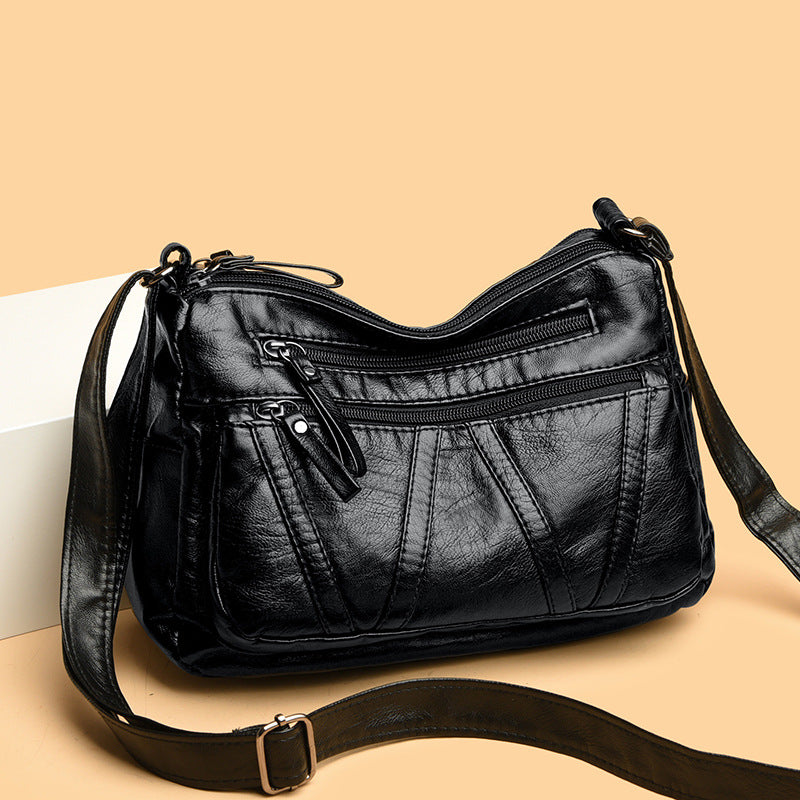 Winter Washed Lightweight Simple Mom Practical Women's Messenger Bag