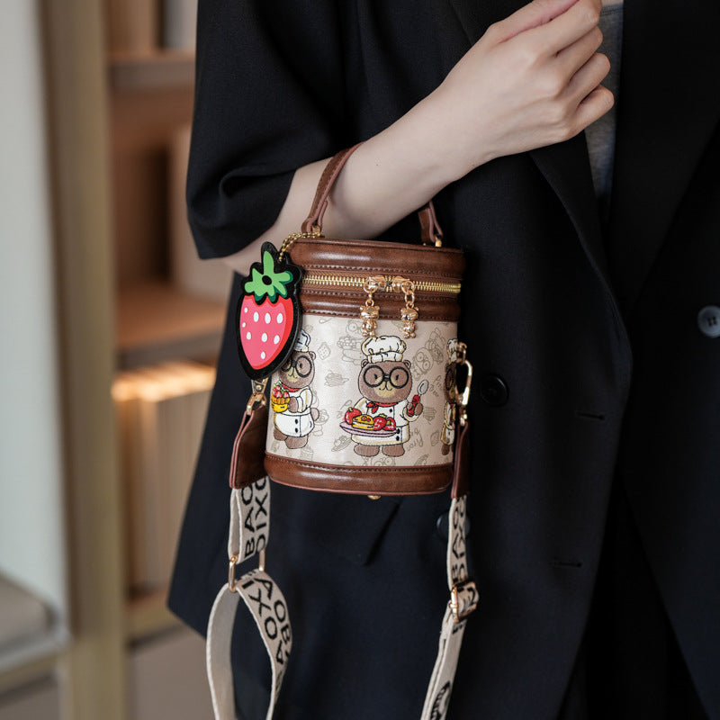 Women's Source Retro Single Fashion Cartoon Western Women's Messenger Bag