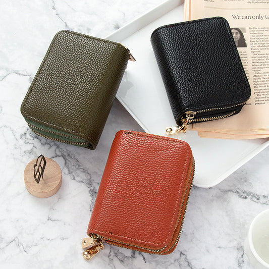 Women's Style Short Simple Solid Color Multiple Ladies Wallets