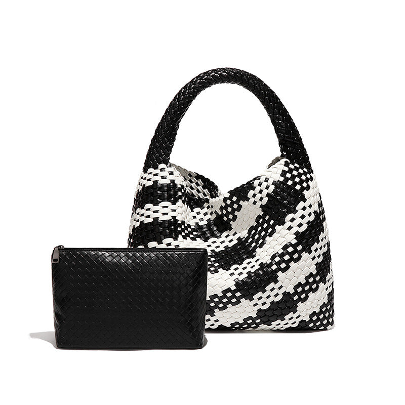 Women's Hand-woven Fashion Portable Korean Style Large Capacity Women's Shoulder Bag