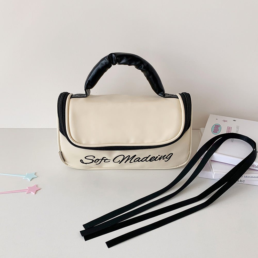 Style Simple Portable Large Capacity Storage Toiletry Waterproof Cosmetic Bags