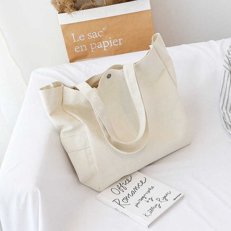 Women's Canvas Artistic Shopping Korean Style Women's Shoulder Bag