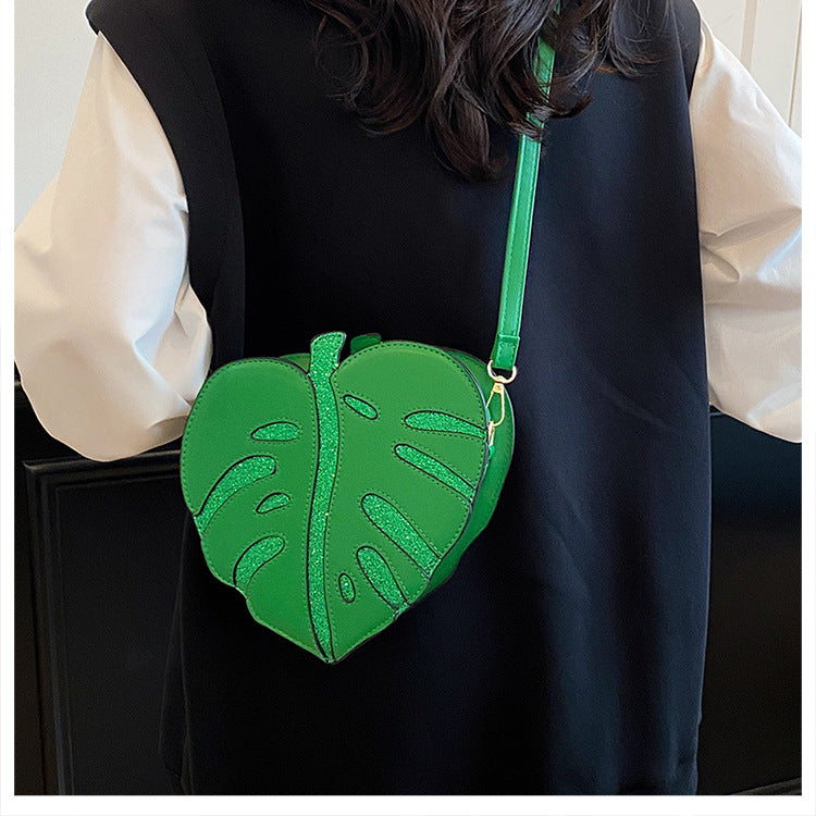 Women's Cute Maple Leaf High Texture Light Luxury Women's Shoulder Bag