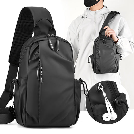 Women's & Men's & Personality Derm Fashion Leisure Design Men's Chest Bags