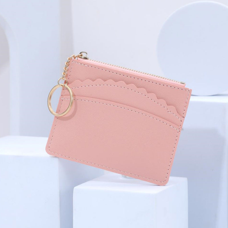 Korean Style Multiple Slots Zipper Document Card Holder