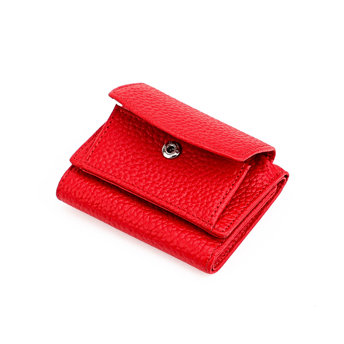 Elegant Women's Genuine Leather Loose Short Coin Purses