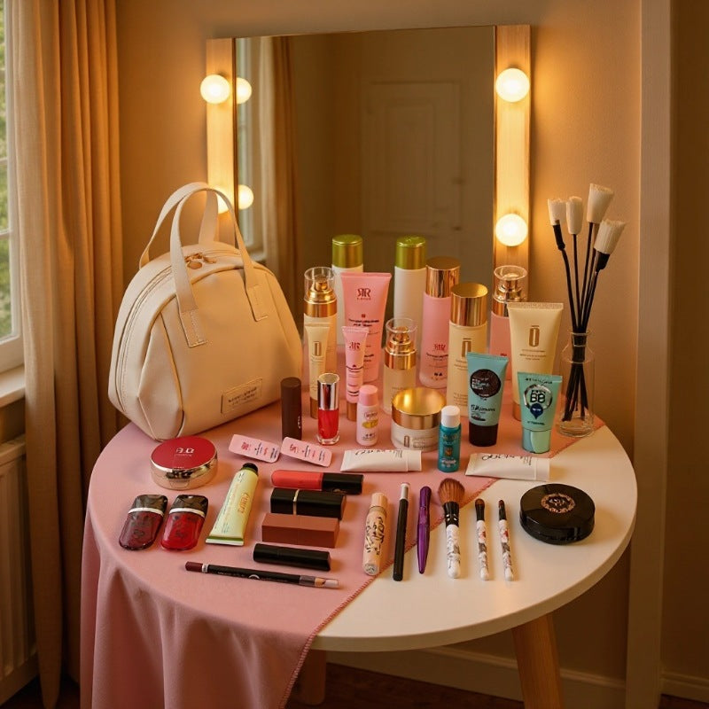 Capacity Skin Care Wash Waterproof Buggy Good-looking Go Out Brush Makeup Bag