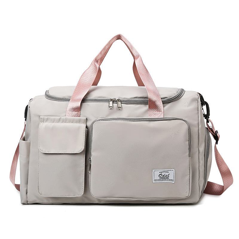 Dry Wet Separation Contrast Color Short Luggage