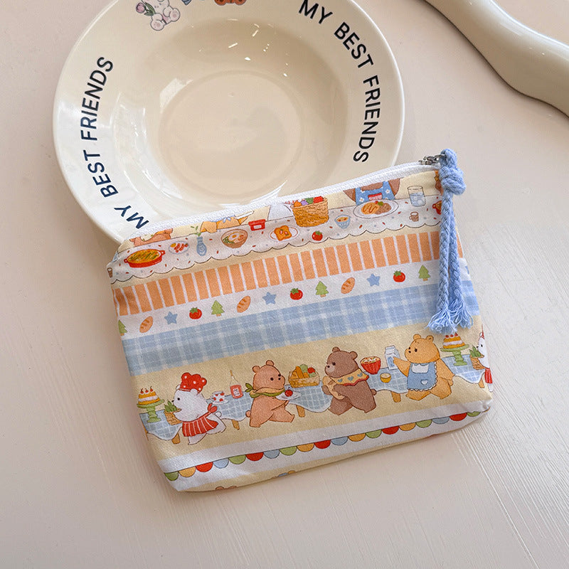 Korean Style Fresh Portable Mini Buggy Cosmetics Cosmetic Bags