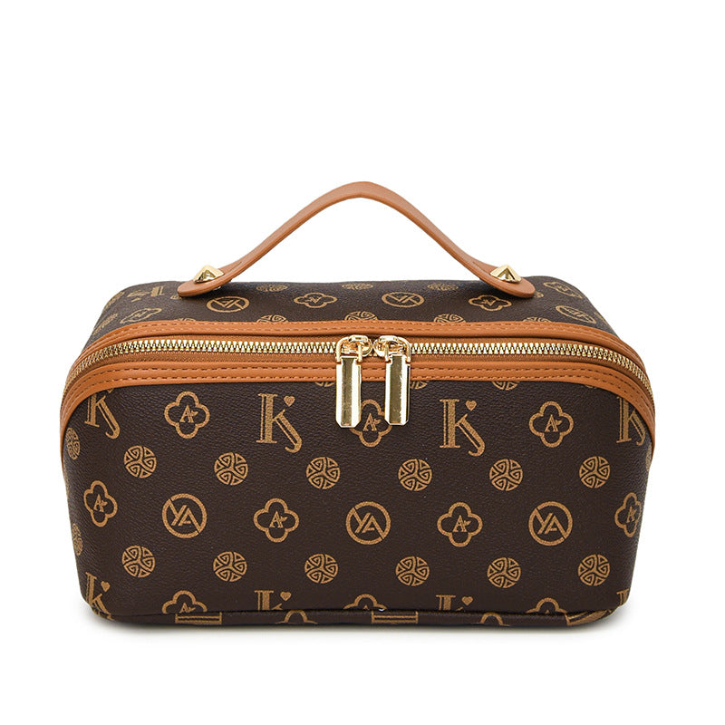 Presbyopic Large Capacity Partition Storage Hand Makeup Bag