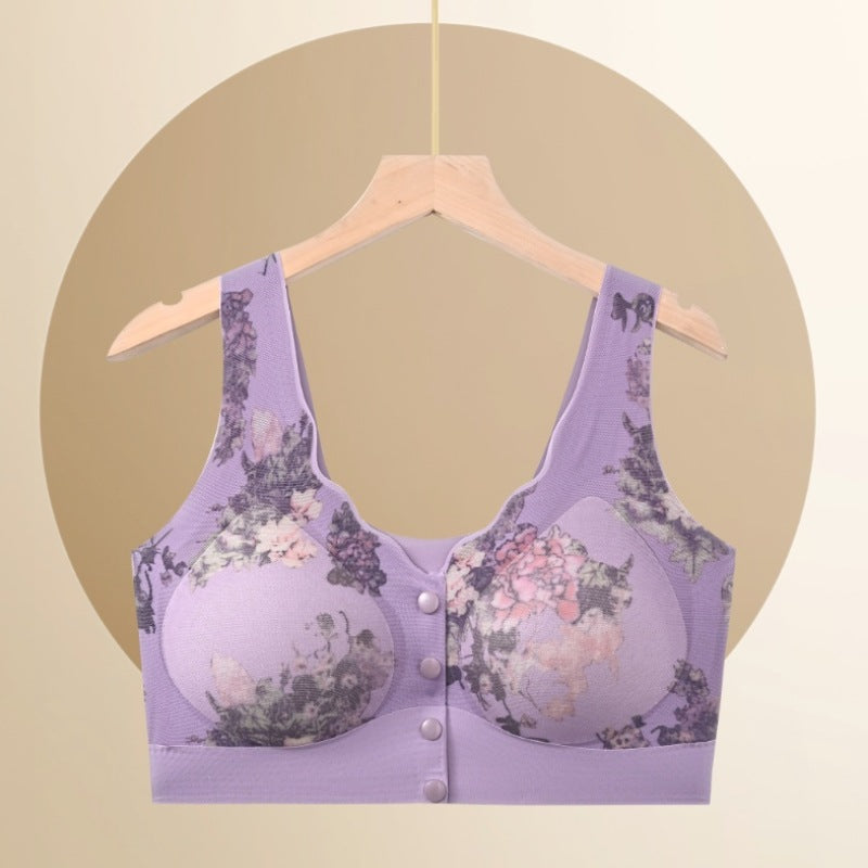 Seamless Wireless Printed Beauty Back Push Tanks Camis