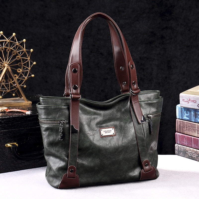 Women's Large Capacity Early Spring Simple Western Women's Messenger Bag