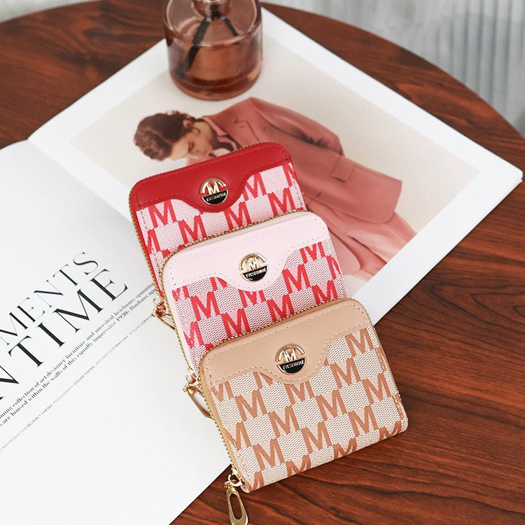 Casual Women's Short Zipper Simple Fashion Purses