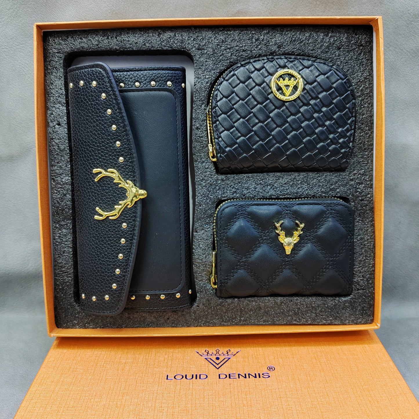 Stylish Pretty Three-piece Gift Box Sets Card Holder