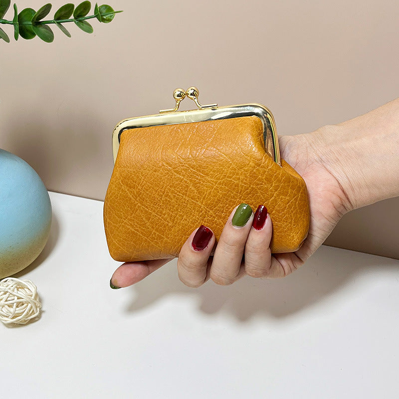 Women's Mini Retro Short Candy Color Pocket Coin Purses