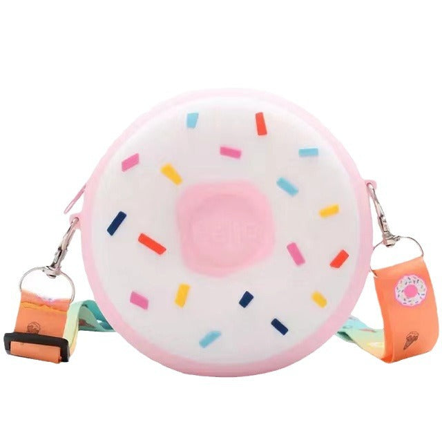 Women's & Children's & Donut Silicone Rainbow Cute Fashion Coin Purses