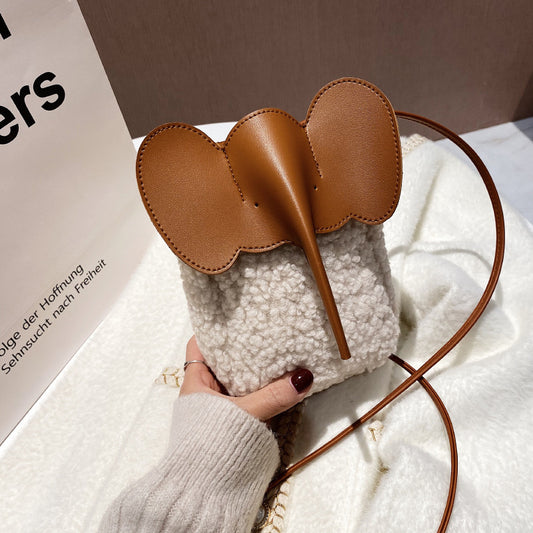 Women's Plush High Sense Fashion Mini Lamb Crossbody Bags