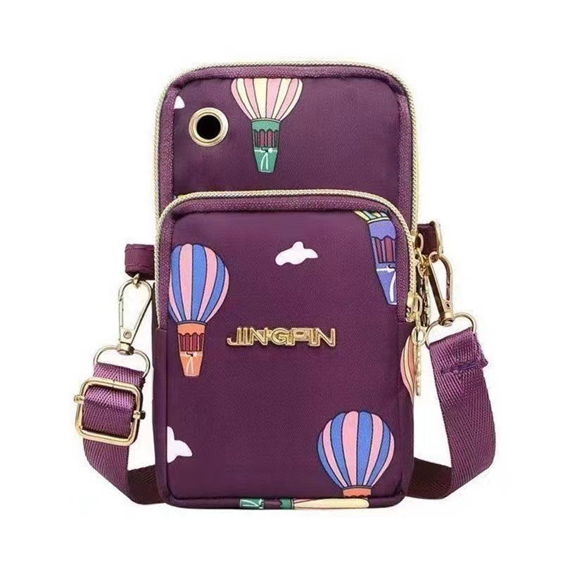 Mobile Female Mini Summer Canvas Vertical Phone Bags