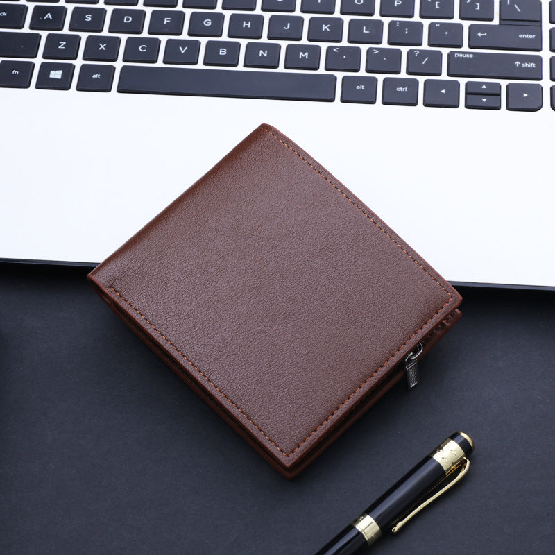 Men's Thickened With Zipper Multiple Slots Male Men's Wallets