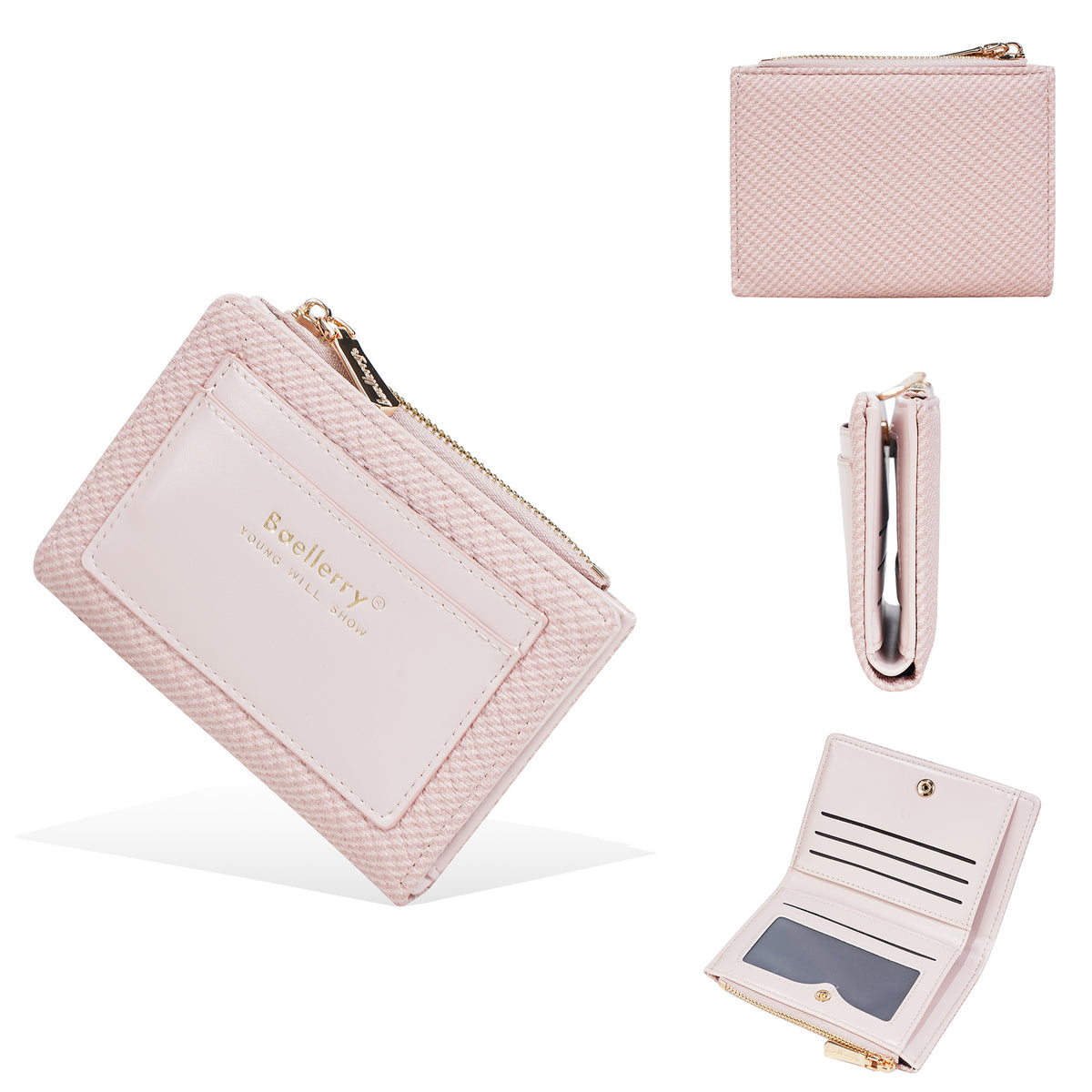 Women's Short Fashion Color Contrast Integrated High-grade Purses