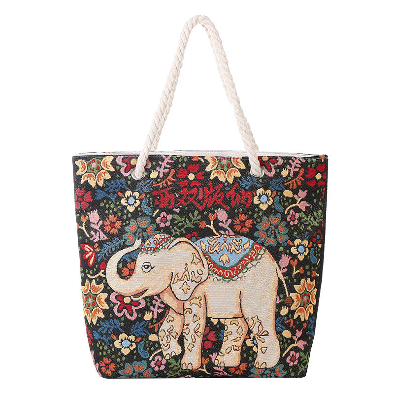 Women's Style Medium Canvas Large Double Sided Shoulder Bags