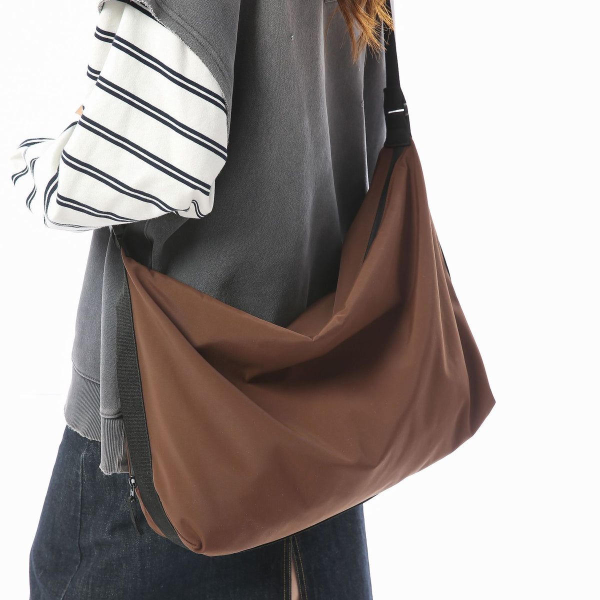 Women's & Men's Working Style Oxford Cloth Leisure Large Women's Messenger Bag