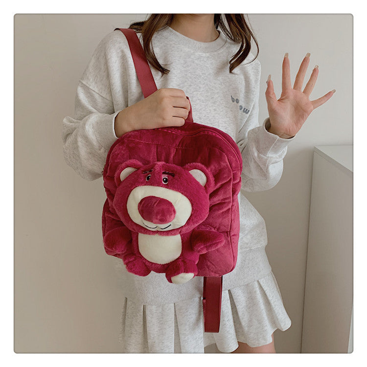 Women's Plush Clow Make-up Cute Birthday Gift Bags