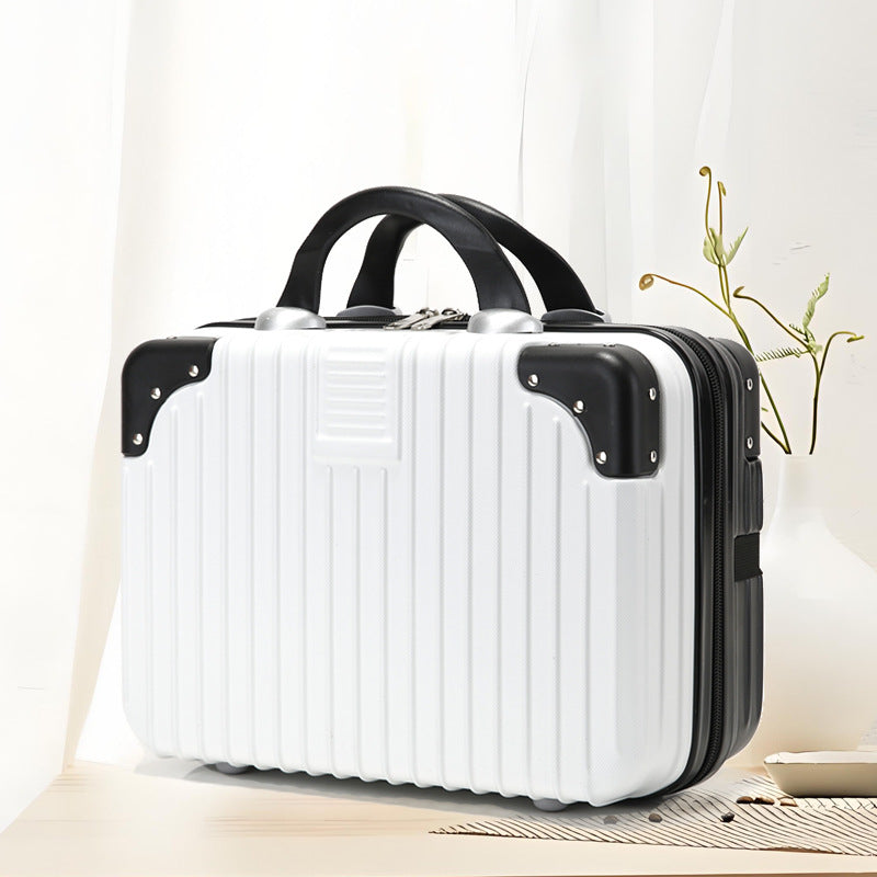 Inch Storage Mini Boarding Retro Blue Makeup Bag