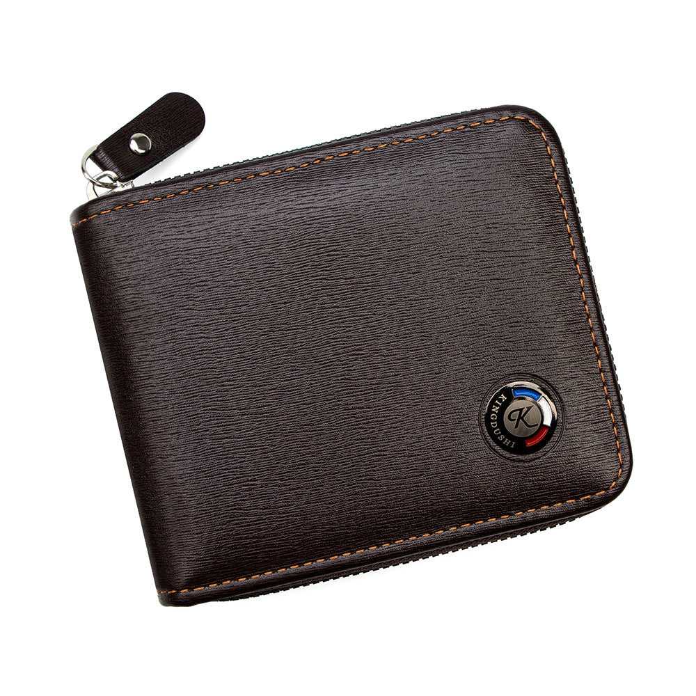Men's Popular Metal Element Short Necklace Multiple Slots Men's Wallet