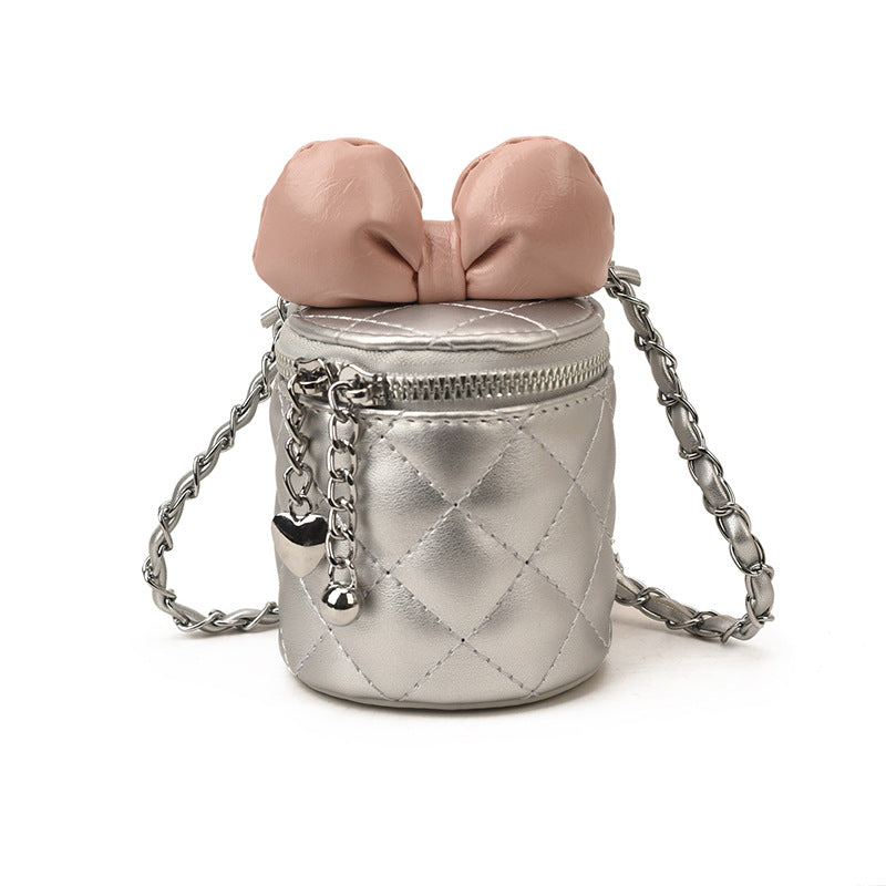 Women's Korean Style Cute Bow Niche Rhombus Women's Shoulder Bag