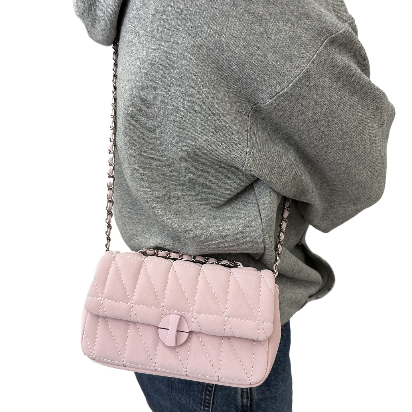 Women's Advanced Texture Diamond Chain Underarm Shoulder Bags