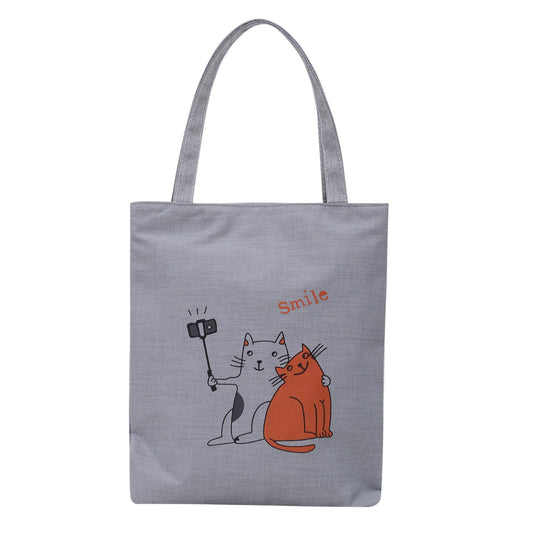 Canvas Printed Simple Fashion Packaging Book Handbags