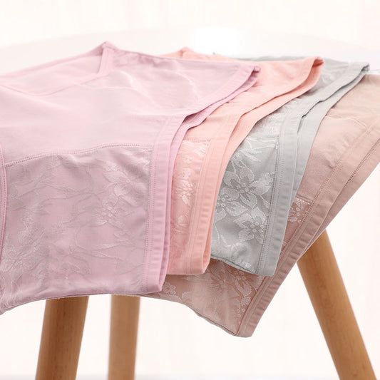 Women's Candy Color High Quality Medium Cotton Panties