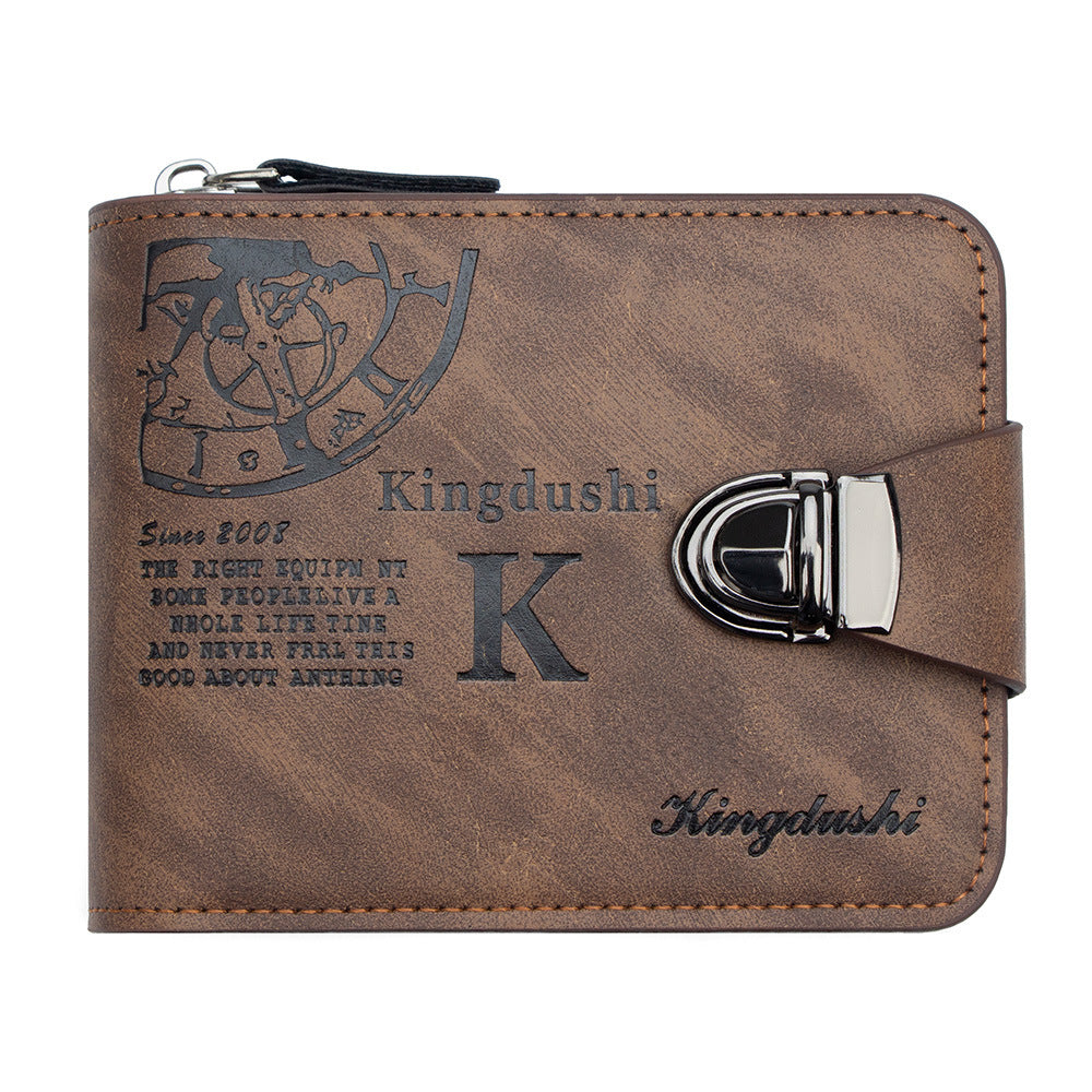 Men's Retro Short With Business Large Capacity Multi Slots Men's Wallet