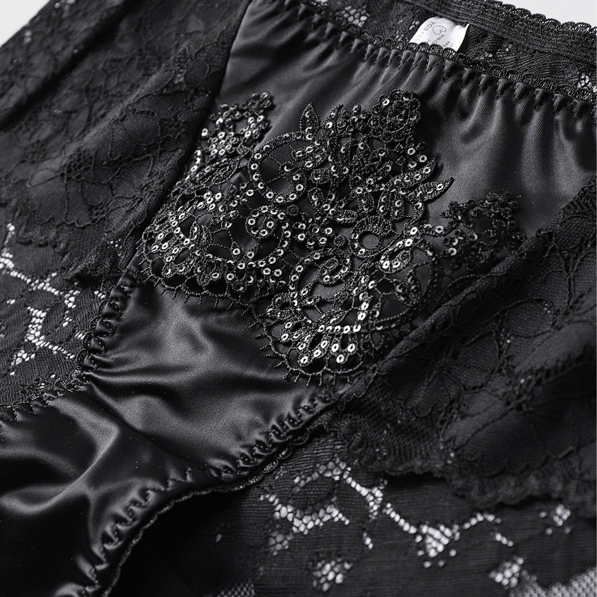 Women's Crown Flower Underwear Lace Triangle High Elastic Panties