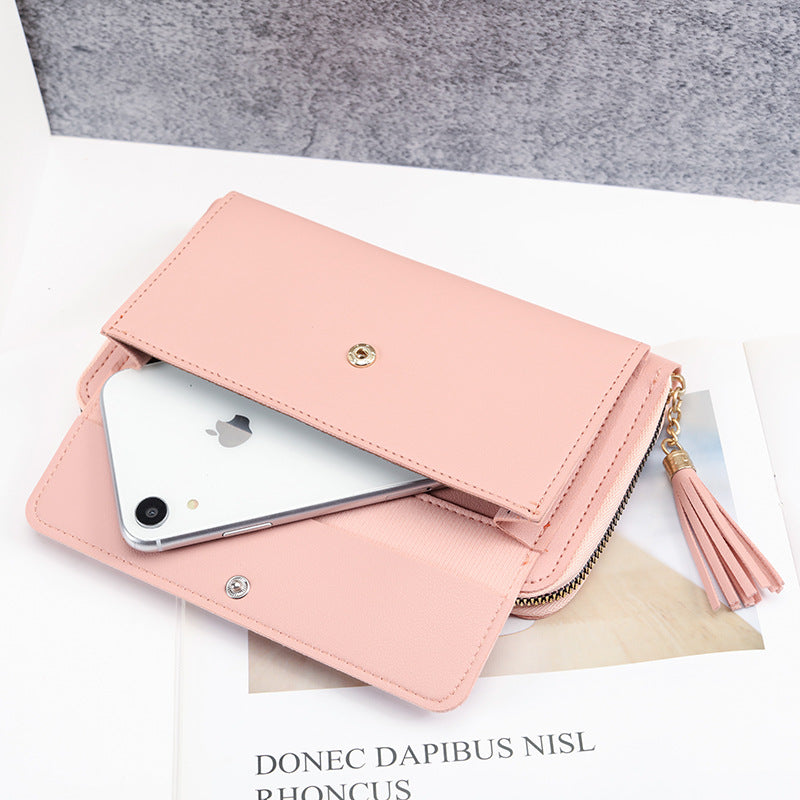 Women's Large Capacity Solid Color Fashion Simple Phone Bags