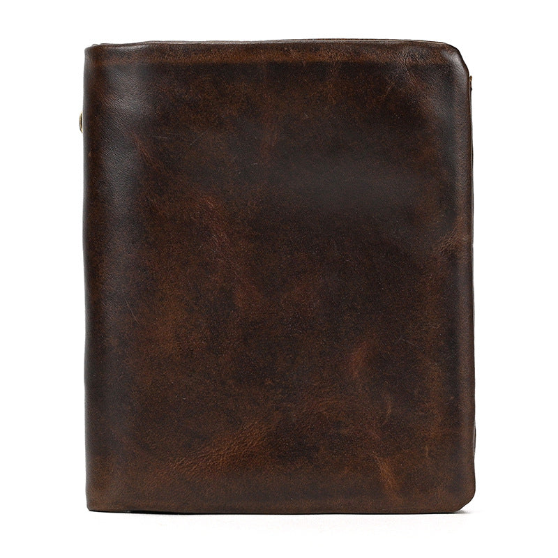 Women's & Men's & Advanced Oily First Layer Cowhide Multiple Purses
