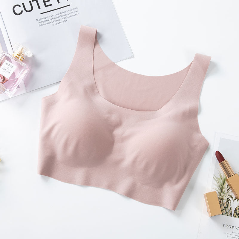 Wireless Vest Seamless Ice Silk Underwear Lady Sexy Bras